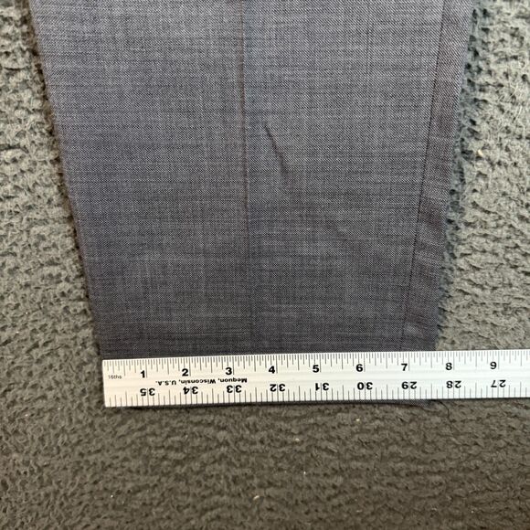 J Crew Pants Mens 34x32 Gray Bowery Slim Fit Four Season Stretch Wool Casual - Picture 13 of 14